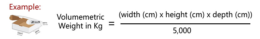 Volumetric Weight Calculator